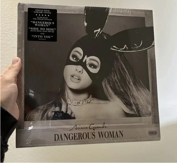 Ariana Grande Dangerous Woman 2x Vinyl LP 2019 Pressing Black & Purple Swirl - Image 1 of 1