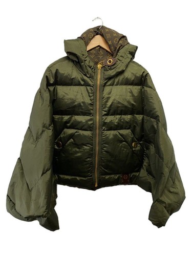LOUIS VUITTON（LV） Piumino Louis Vuitton Monogram Accento Cuscino Puffa Cape Nylon GRN