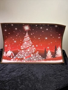 HOLIDAY ACCENT Christmas Bright Rug w/Stars & Trees: 23" long x 15 3/4" wide - Picture 1 of 6