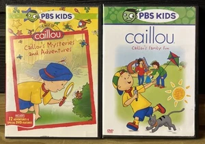 Caillou DVD Lot Bundle - PBS Kids Mysteries and Adventures & Family Fun -Best Of - Picture 1 of 2