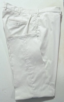 Brunello Cucinelli Mens Casual Cotton Trousers Ivory 60IT 44US Crisp Pleats NWOT - Image 1 of 4