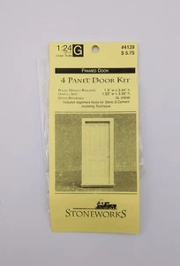 Stoneworks 4139 G Scale 4 Panel Door Kit - Picture 1 of 1