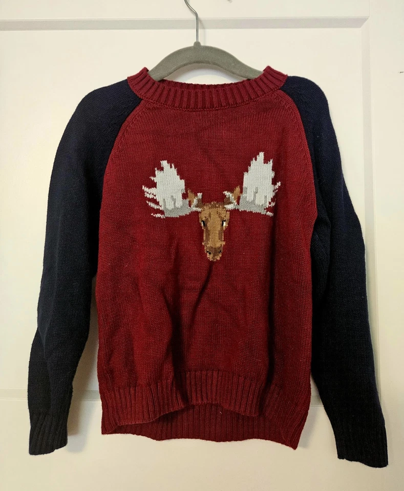 Janie & Jack Size 3 Moose Sweater - Image 1 of 1