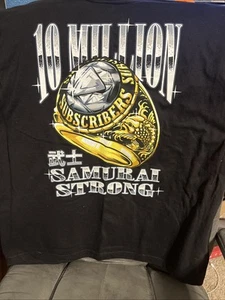 Coryxkenshin Original 10 Million Subscribers Ring Tee “Samurai Strong” Size L - Picture 1 of 2