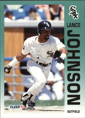 1992 Fleer #87 Lance Johnson - Image 1 of 2