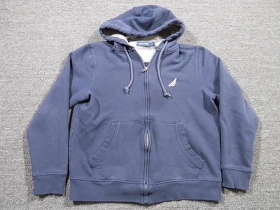Nautica Hoodie Mens Small Full Zip Hooded Sweatshirt Classic Embroidered - Image 1 of 4