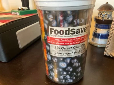 FoodSaver 2 1/4 Quart Canister Food Saver Vacuum Container Sealed New - Image 1 of 3