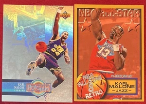 Karl Malone 1997 Upper Fleer/Skybox All Star & 1994 Upper Deck Holojam - Picture 1 of 4