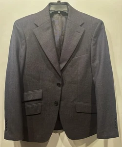 Tallia Mens Slim Fit Stretch Solid Wool Blend Suit Jacket Navy Blue 38S - Picture 1 of 1
