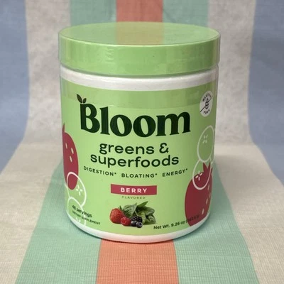 Bloom Nutrition Greens & Superfoods Powder Berry 48 porciones, 9,26 oz - 26/03 Foto 1 de 4
