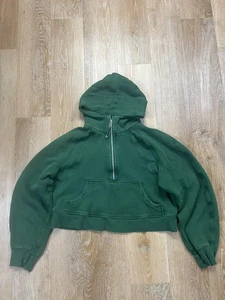 Felpa Lululemon Scuba con cappuccio donna extra small mezza zip cropped pullover - Foto 1 di 7