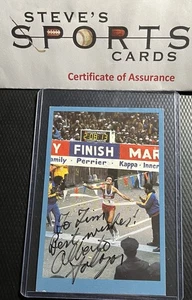 Alberto Salazar NYC / Boston Marathon Olympics '84 Signed Card w/ Top Load & COA - Picture 1 of 5