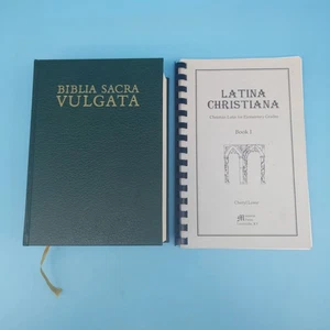 Biblia Sacra Vulgata 1994 + Christian Latin book 1 Latin Bible Germany VG+ - Foto 1 di 6