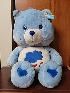 Grumpy Bear Care Bear Rain Cloud 2002 Jumbo 25" RARE Large Vintage READ - Picture 1 of 21