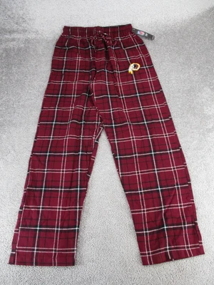NFL Ropa de Dormir Pantalones Para Hombres Pequeños Rojo Cuadros Washington Redskins NUEVO Foto 1 de 4