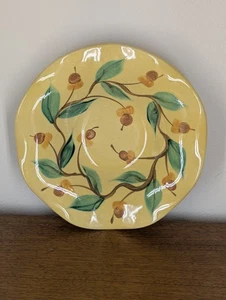 Vintage Gail Pittman Pottery Bowl Southern Living 2002 Signed Scalloped Yellow - Picture 1 of 7