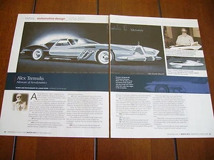 ALEX TREMULIS AUTO DESIGNER TUCKER DUESENBERG ***ORIGINAL 2012 ARTICLE*** - Picture 1 of 3