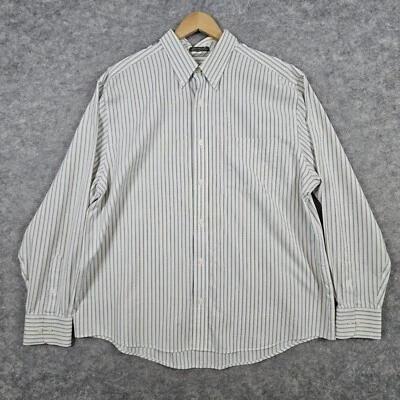 Eddie Bauer Striped Shirt Size XL Stain & Wrinkle Resistant 100% Cotton SPOTS - Image 1 of 4