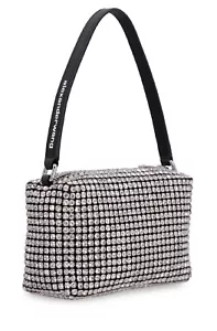 Alexander Wang Medium Wangloc Handbag Rhinestone-embellished Clutch Bag Women - Picture 1 of 6