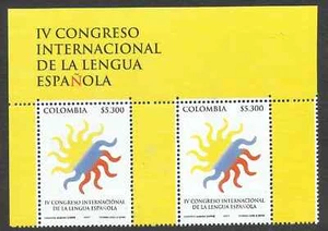 COLOMBIA 2009, SPANISH LANGUAGE X 2, MNH, VF - Picture 1 of 1