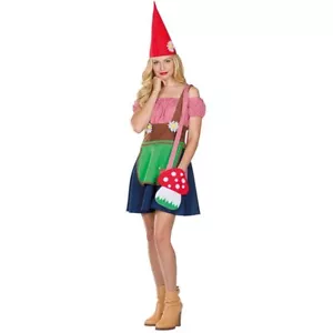 Xpar 13460 Zwerg Zwergin Zwergenkostüm Dwarf Märchen bunt Karneval Damen Kostüm - Bild 1 von 3