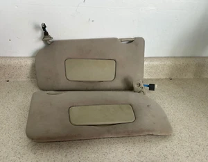 07 12 Nissan Altima Automatic Driver Left Right Side Set Sun Visor Tan Beige OEM - Picture 1 of 4
