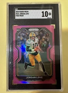 2020 Panini Prizm Jordan Love Pink Prizm Rookie RC #363 SGC 10 Gem Mint - Picture 1 of 3