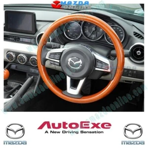 AutoExe LIMITED EDITION Classic Wood Steering Wheel fit 15-25 Mazda Miata ND NE - Picture 1 of 4