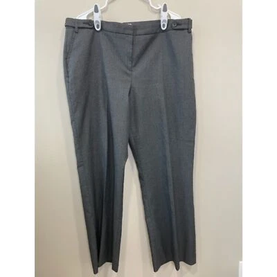 Wide Leg Charcoal Stretch Dress Pants Women's Plus Size 18 - Image 1 of 4