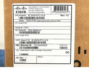 Cisco IE 2000 Industrial Ethernet Switch IE-2000-8TC-G-B - Picture 1 of 12