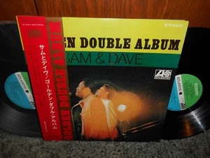 SAM & DAVE "GOLDEN DOUBLE ALBUM" RARE VINTAGE JAPANESE 2LPS W/OB SOUL LP - Picture 1 of 6