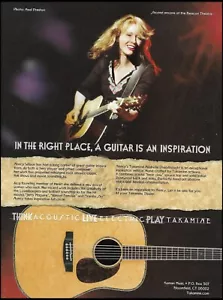 Guitarra acústica Heart Nancy Wilson 2005 Takamine Nashville Dreadnought impresión de anuncio - Imagen 1 de 3