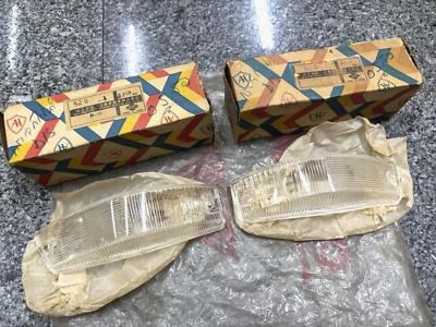 Datsun 1300 520 Pickup L/R Front Turn Signal Parking Lights Lens NOS EVER WING - Image 1 of 4