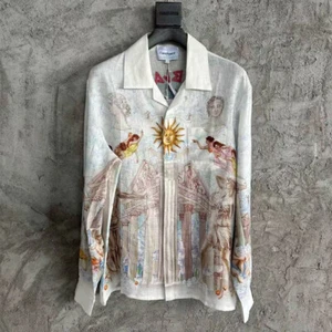 Casa/blanca Men's fashionable linen long sleeved comfortable breathable shirt - Picture 1 of 6