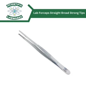 Pinzas de laboratorio de aplicación general Scientific Labwares puntas rectas anchas fuertes - Imagen 1 de 4
