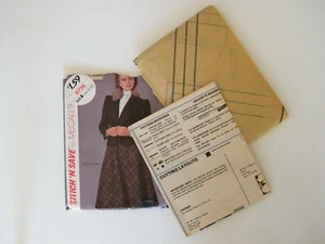 McCall Stitch N Save 8736 Muster Misses Jacke Rock Gr. B 14 16 18 UNCUT 1983 - Bild 1 von 10