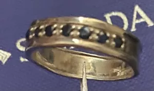Silpada 'Blue Line' Sapphire Ring In Sterling Silver - Picture 1 of 7
