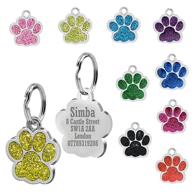 SELLERCENTER24X7 Personalised Dog Tag Engraved Pet Tags ID Tags Name Disc Animal Cat Collar Tag