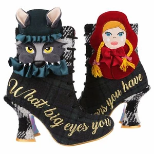 Little Red Black Irregular Choice Riding Hood Fairytale Heels Woodland Boots - Bild 1 von 5