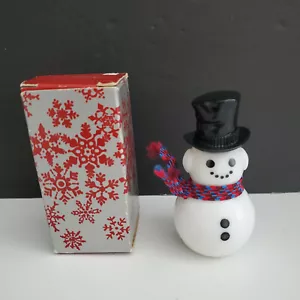 Vtg AVON BOTTLE OF DAPPER SNOWMAN FULL OF MOONWIND COLOGNE 1 OZ FS - Picture 1 of 3