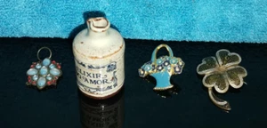Lote de trabajo de curiosidades mixtas y coleccionables, frasco en miniatura, colgante, broches - Imagen 1 de 5