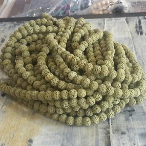 Lava natural 8 mm oliva redonda cadena 50 piezas. Envío gratuito. Vendedor de oz - Imagen 1 de 3