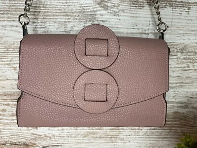 Nuevo ~ Danielle Nicole Flora Bolso de Hombro de Cuero Rosa Polvoriento Cartera Foto 1 de 4