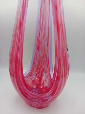 Viartec Murano Style Neodymium Lilac / Red Spanish Three Finger Vase/Sculpture. - Image 1 of 4