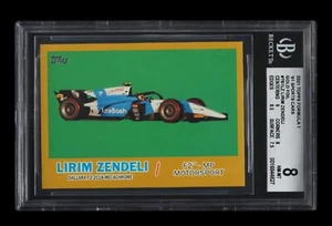 2021 🚘Topps F1 1961 Sports Cars Gold Foil Lirim Zendeli T61-LZ /50 BGS-8 Nohir - Picture 1 of 2