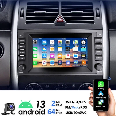64G Autoradio Für Mercedes A B Klasse Vito W169 W639 W245 GPS Navi BT Android 13 - Bild 1 von 4