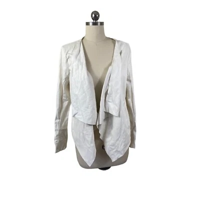 Jaqueta de Moto Feminina Thalia Sodi Vegana Couro Sintético Média Renda Branca Cowgirl Boho - Imagem 1 de 4