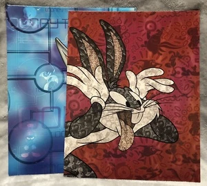 NOS Vintage 1990er X2 BUGS BUNNY Looney Tunes 2 Taschen Organizer Ordner Set - Bild 1 von 10