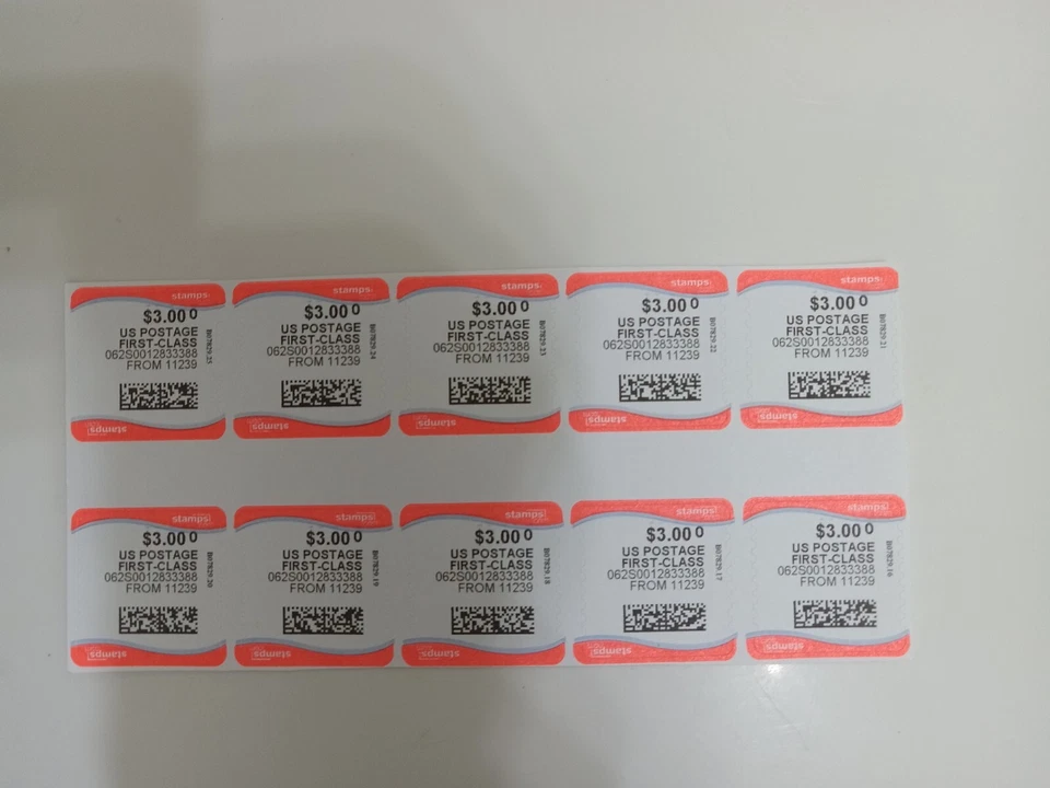 Discount Stamps 100 $4.00 Stamps & 100 $3.00 Stamps. Fast  Shipping!!! - Image 1 of 2