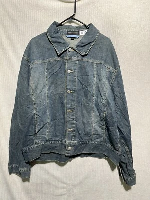 Vintage Structure Jeans Medium WashCotton Button Trucker Jean Jacket Size XXL - Image 1 of 4